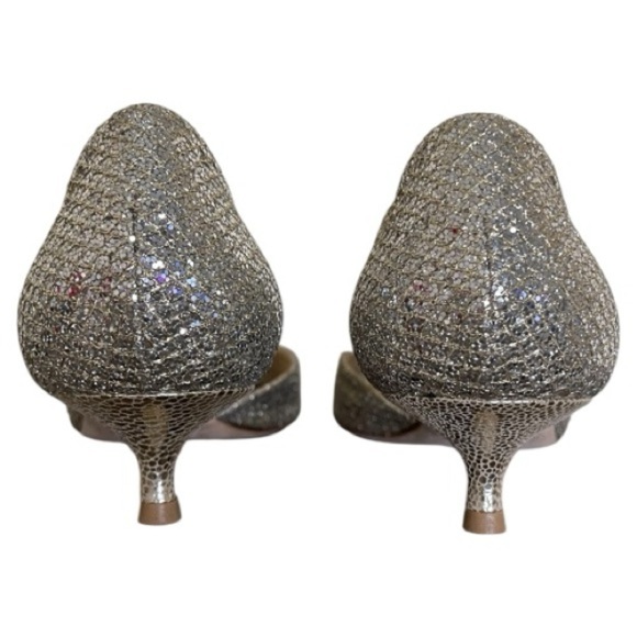 Jimmy Choo Glitter D'Orsay Pumps Size 7 - Picture 5 of 7